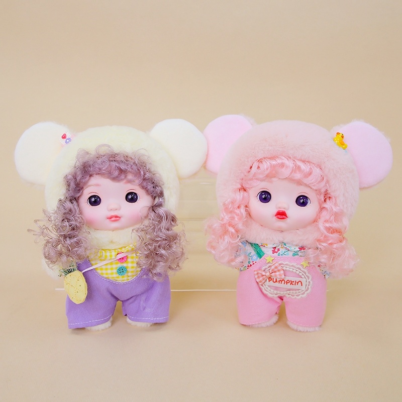 Kids Toys Bag - Exquisite Lovely Doll Vinyl Face Plush