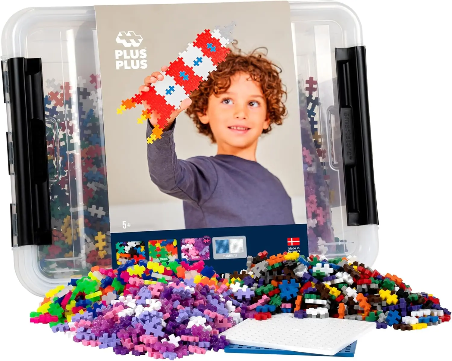 Kids Toys Big W - 2,400 Pieces in Storage Tub -