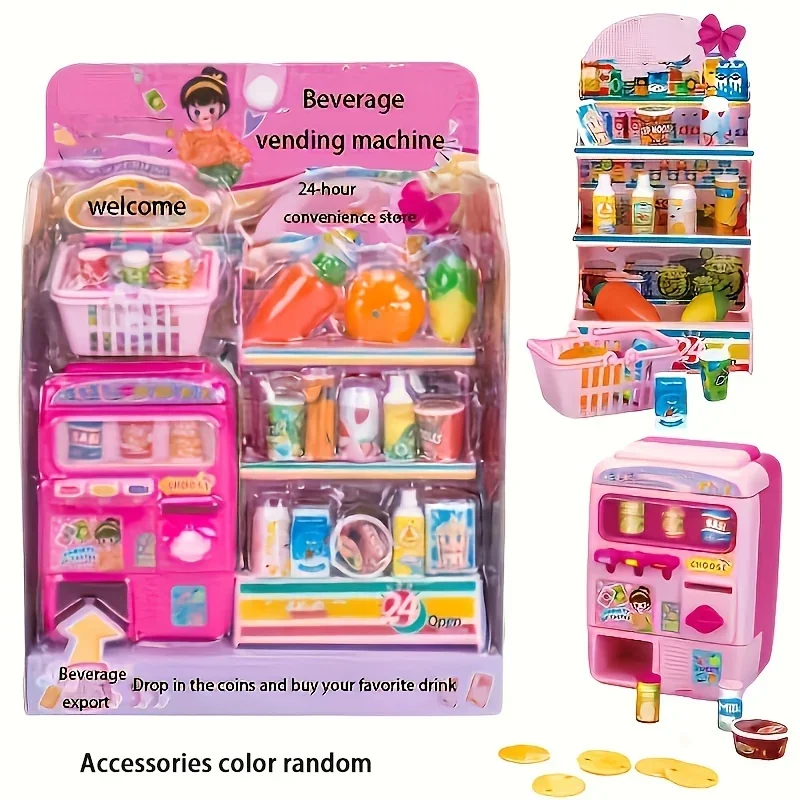 Toy Cash Register - Vending Machine Play Set Toys for