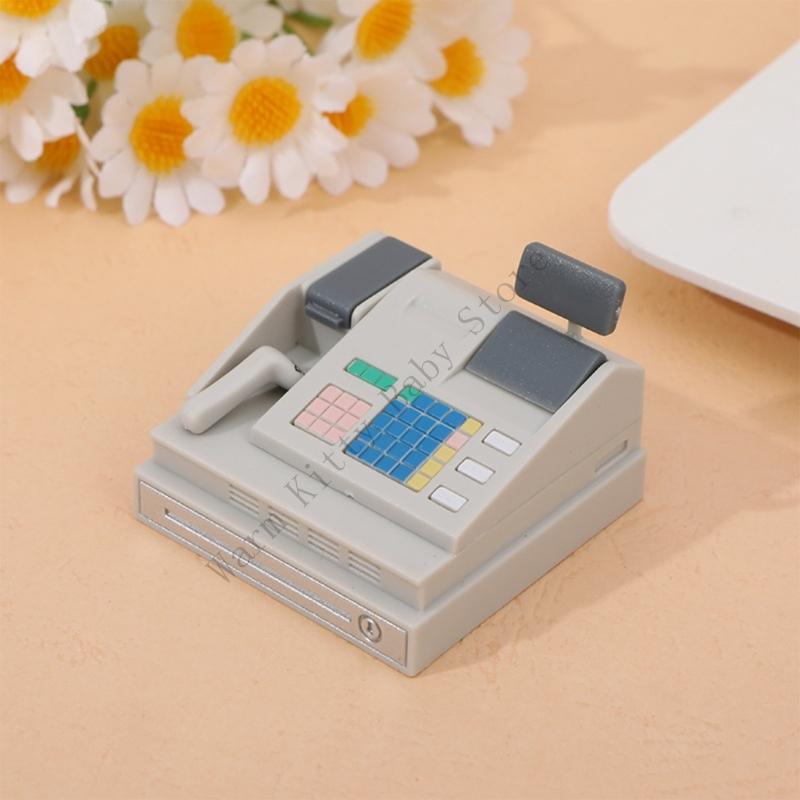 Toy Cash Register - Dollhouse Supermarket Mini Cash Register Toy