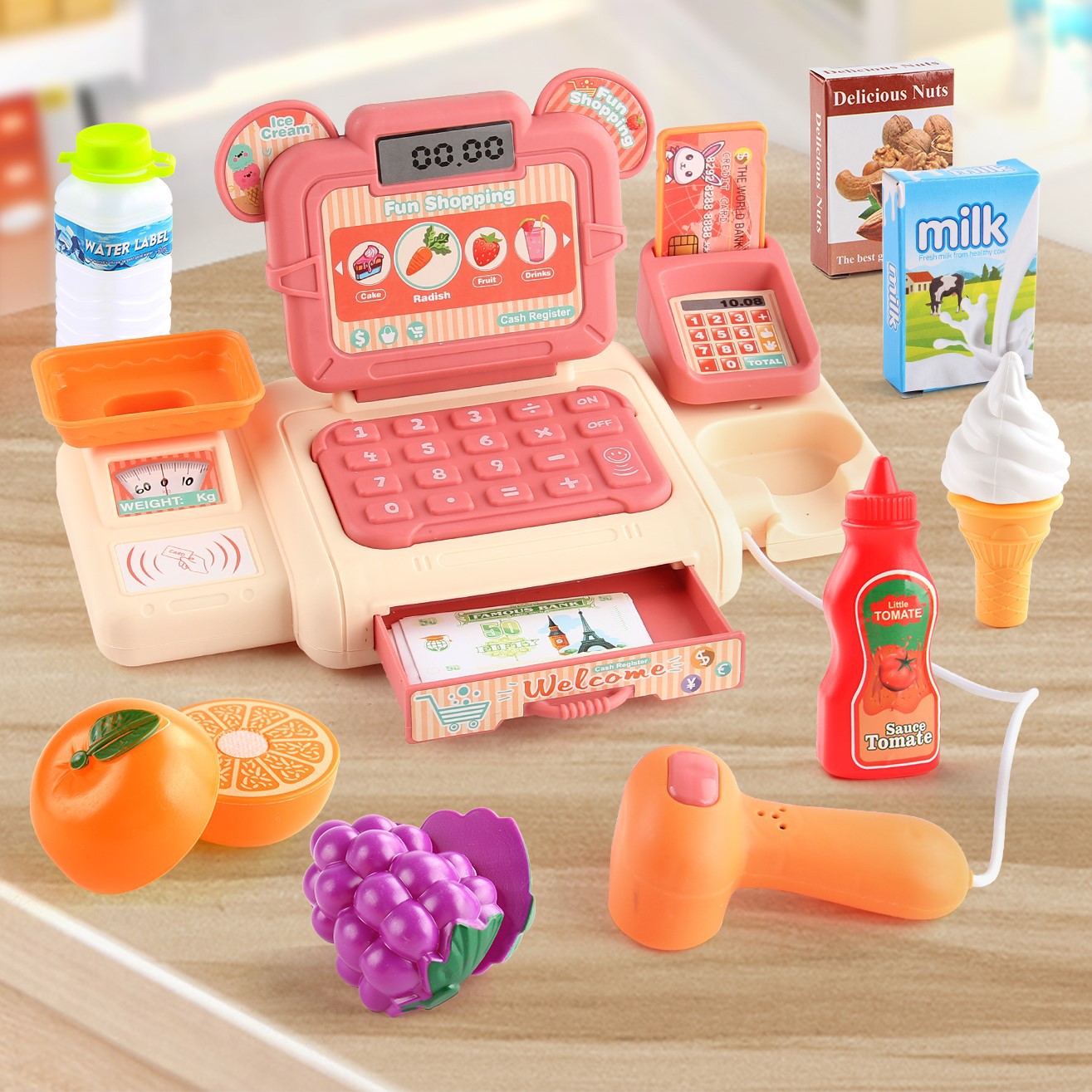 Simulation Cartoon Supermarket - Toy Cash Register บทวิจารณ์และราคา