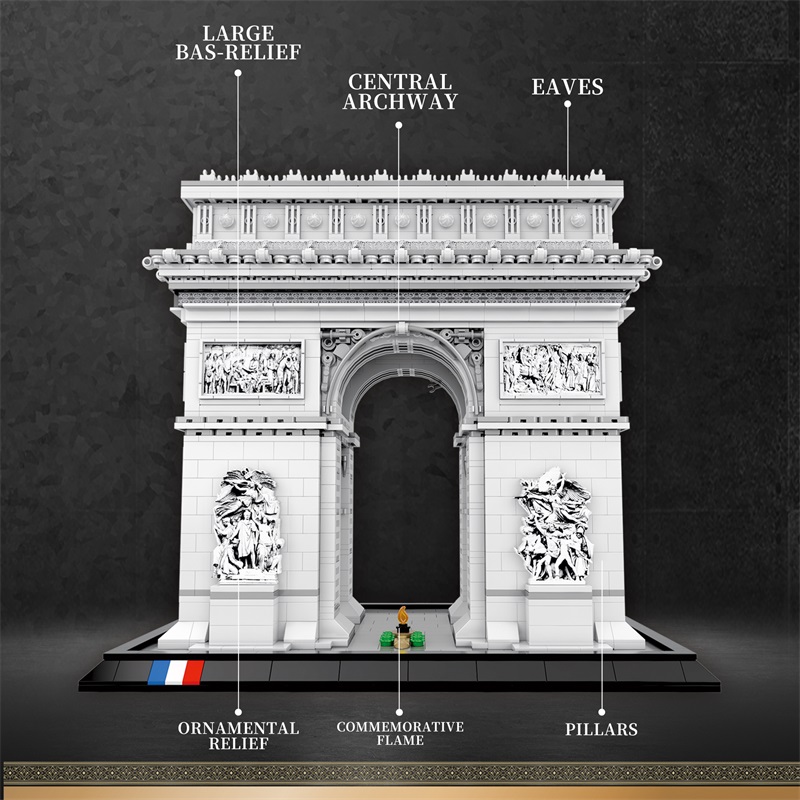 3381PCS Arc de Triomphe Model  - Kids Toys Paris บทวิจารณ์และราคา