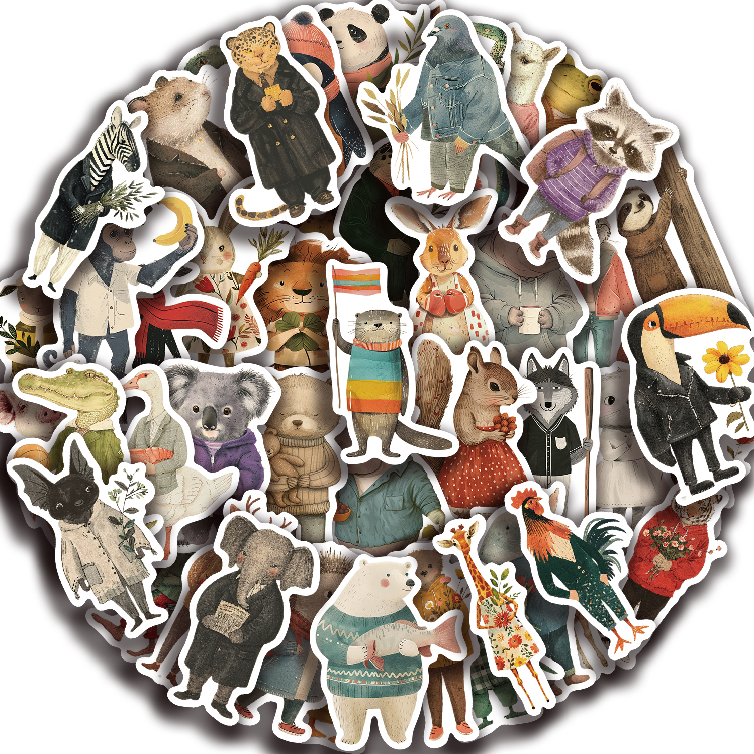 50pcs Vintage Animals Cliparts - Kids Toys Clipart บทวิจารณ์และราคา