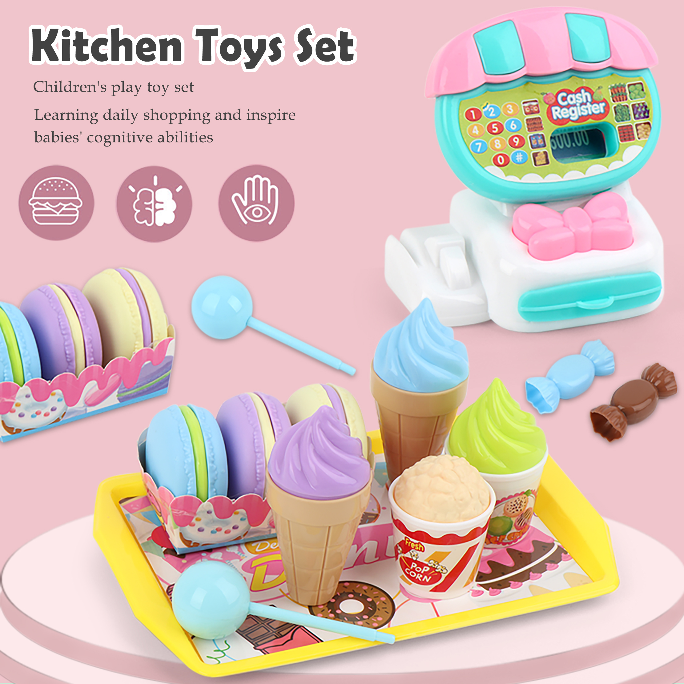 Cash Register Toys Play Calcul - Toy Cash Register บทวิจารณ์และราคา