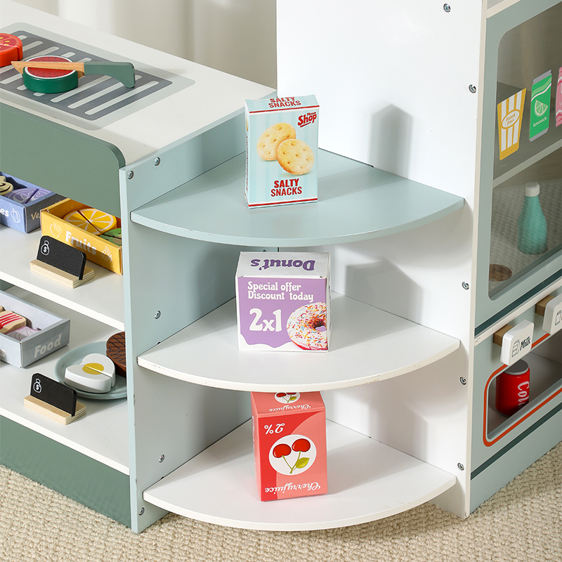 Kids Wooden Grocery Store Play - Toy Cash Register บทวิจารณ์และราคา