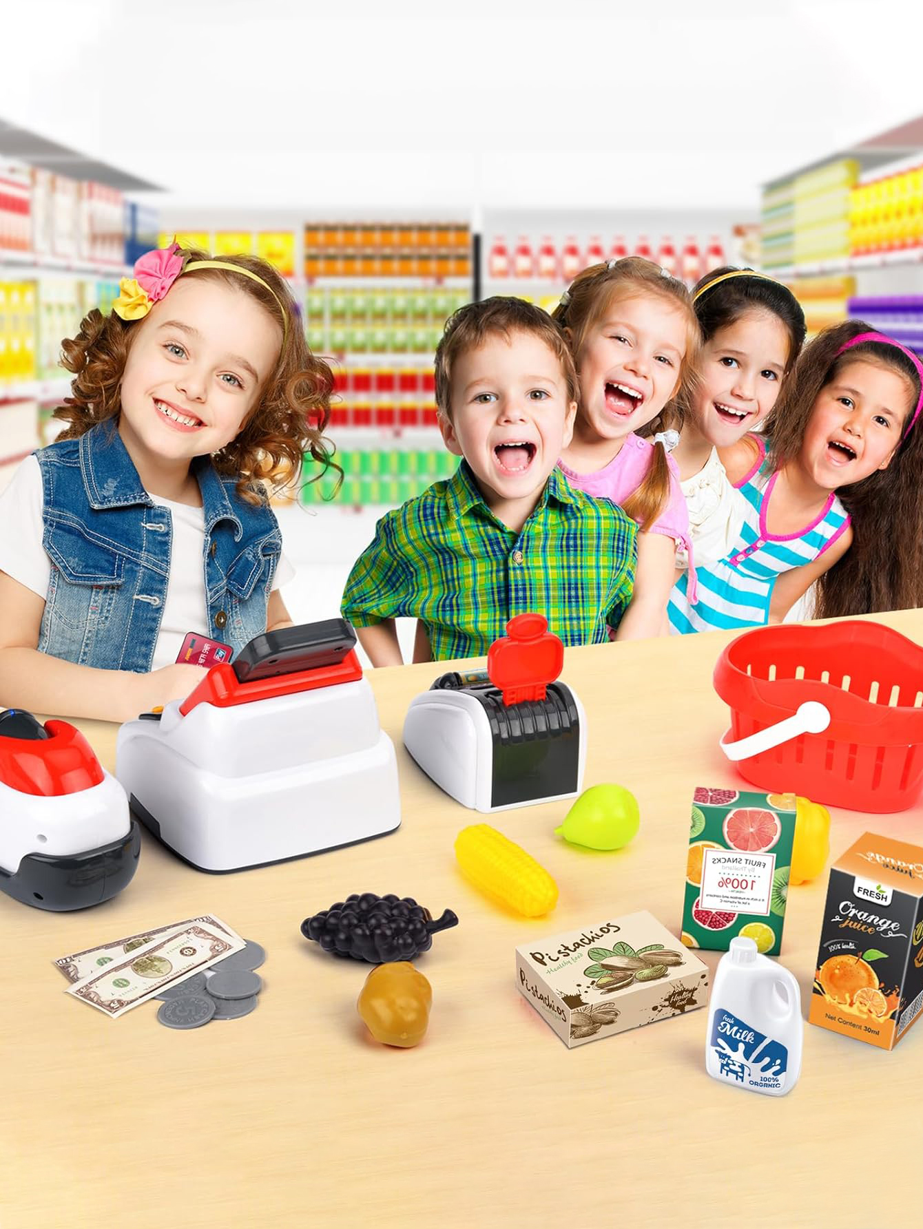 Grocery Store Pretend Play Ele - Toy Cash Register บทวิจารณ์และราคา