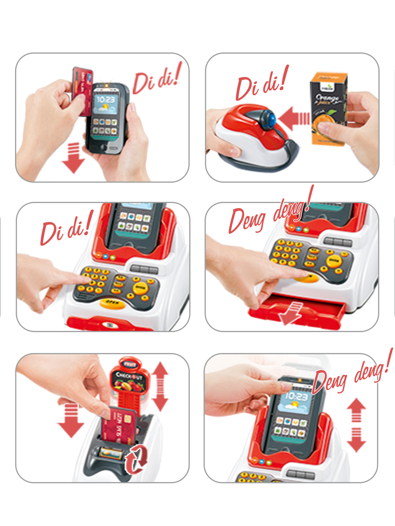 Grocery Store Pretend Play Ele - Toy Cash Register บทวิจารณ์และราคา