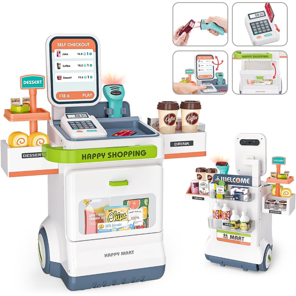 Cash Register Toy with Calcula - Toy Cash Register บทวิจารณ์และราคา