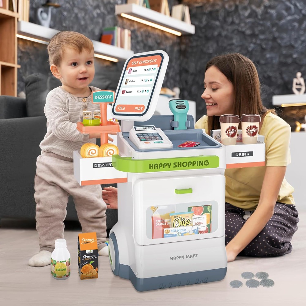 Cash Register Toy with Calcula - Toy Cash Register บทวิจารณ์และราคา