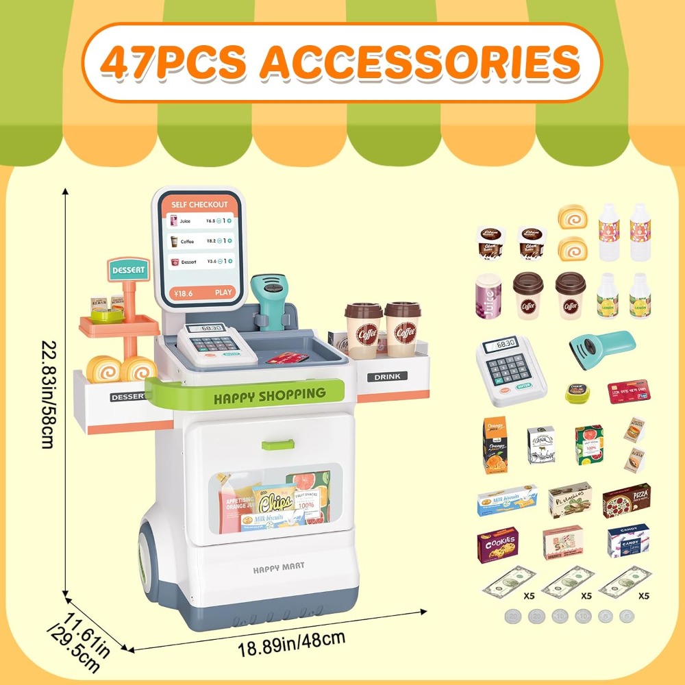 Cash Register Toy with Calcula - Toy Cash Register บทวิจารณ์และราคา