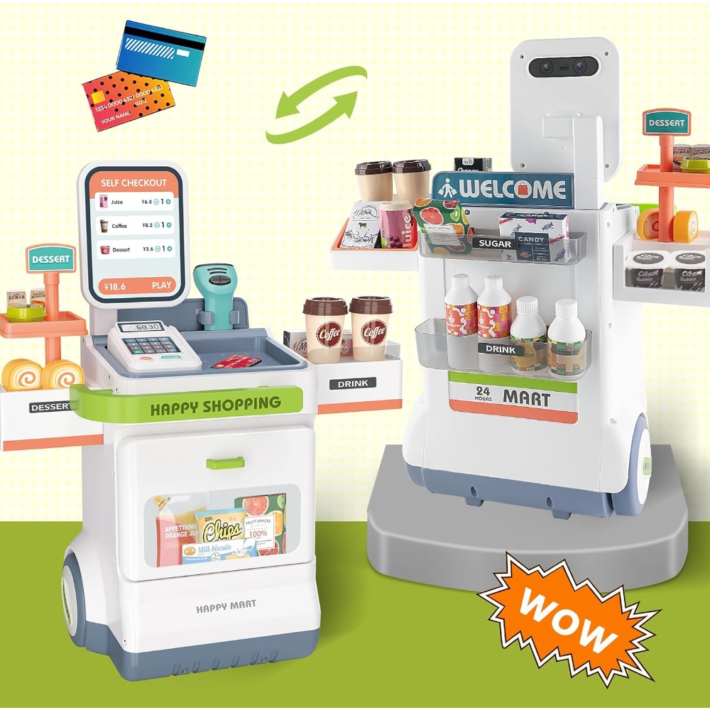 Cash Register Toy with Calcula - Toy Cash Register บทวิจารณ์และราคา
