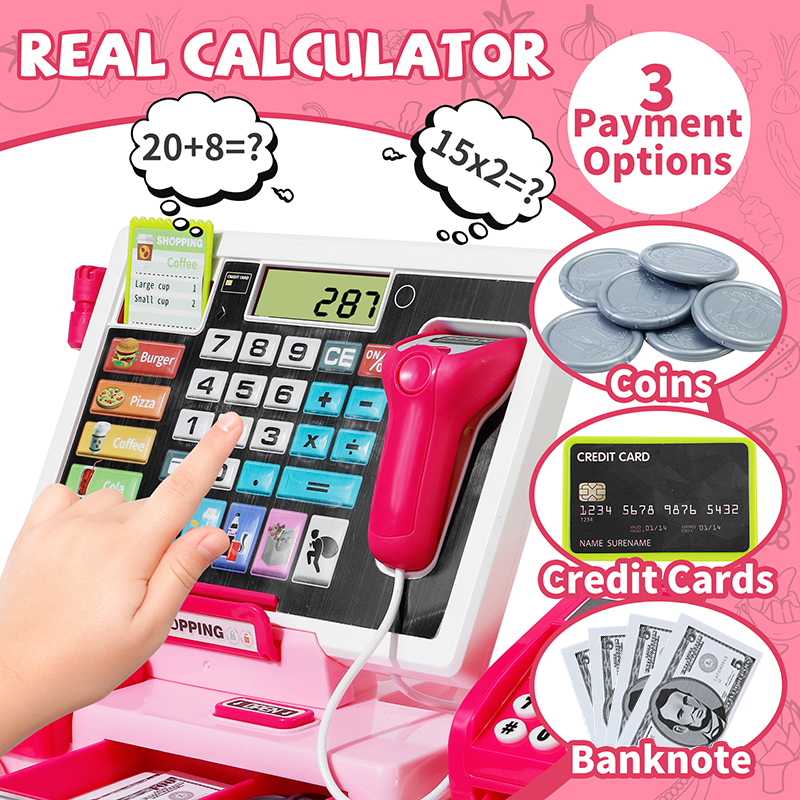 Cash Register Playset Shopping - Toy Cash Register บทวิจารณ์และราคา