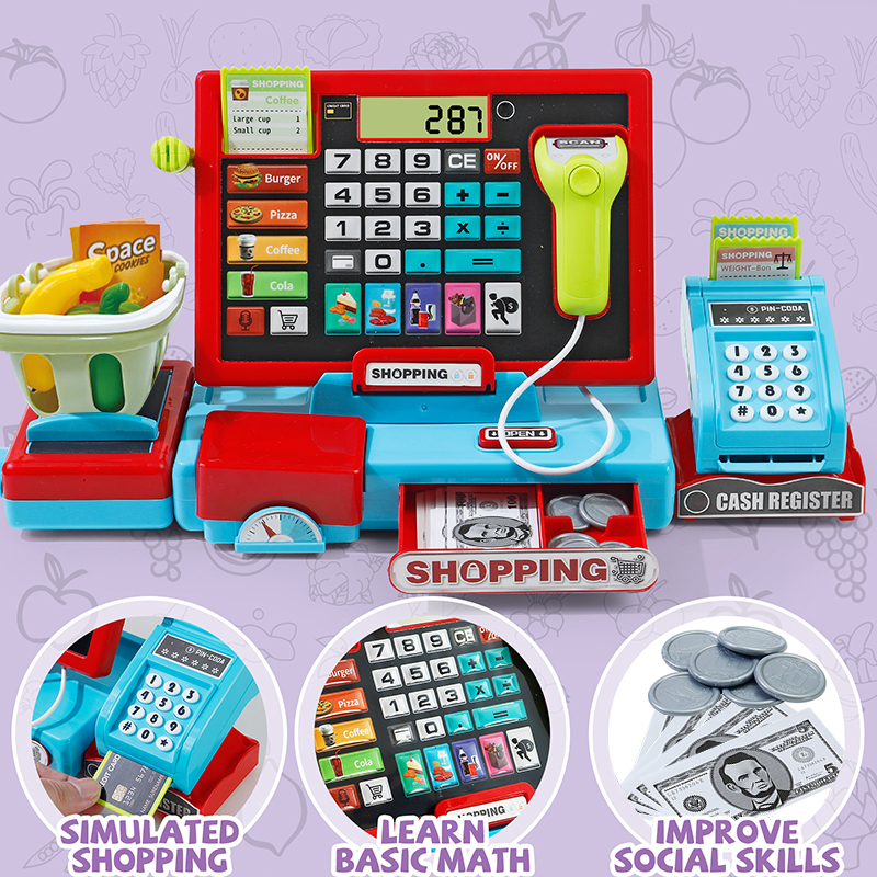 Cash Register Playset Shopping - Toy Cash Register บทวิจารณ์และราคา