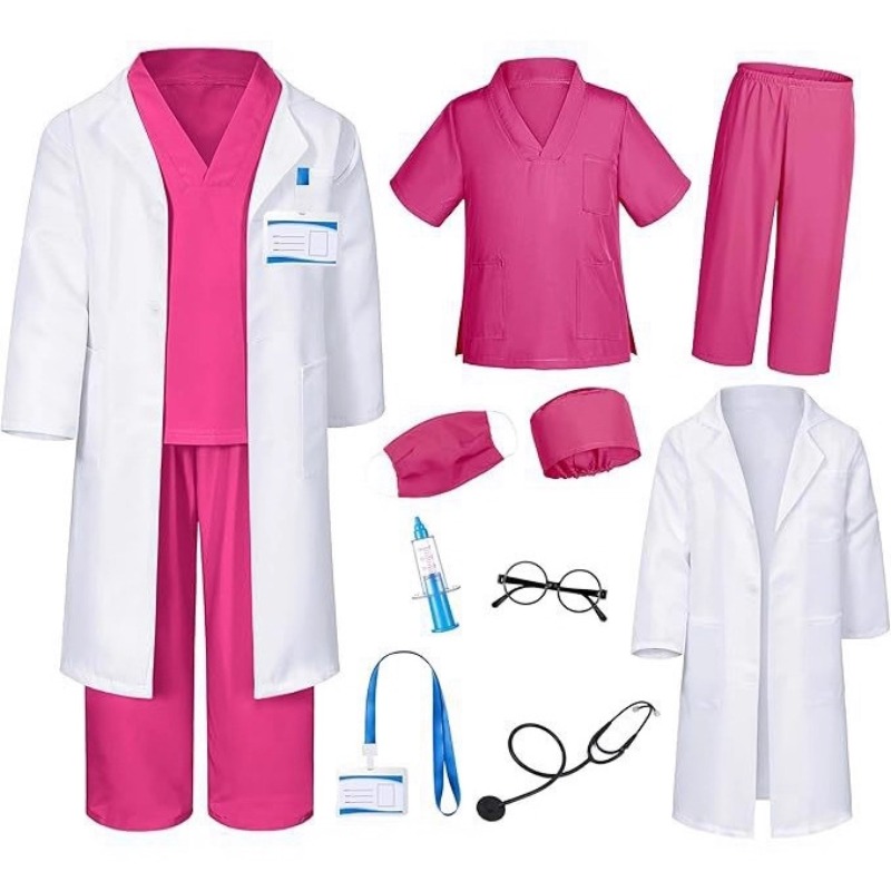 Kids Doctor Nurse Costume Whit - Kids Toys Bag บทวิจารณ์และราคา