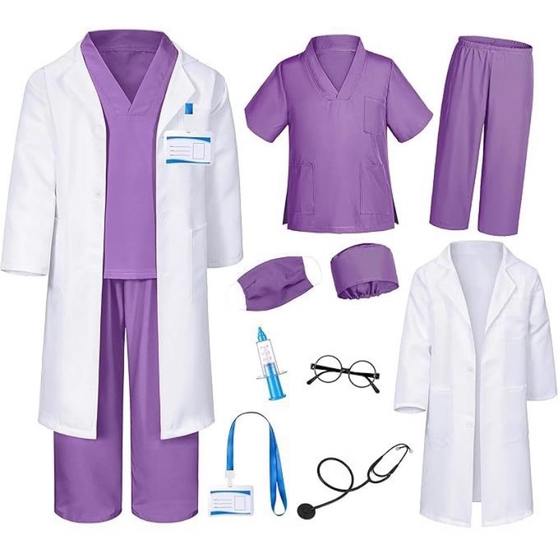 Kids Doctor Nurse Costume Whit - Kids Toys Bag บทวิจารณ์และราคา