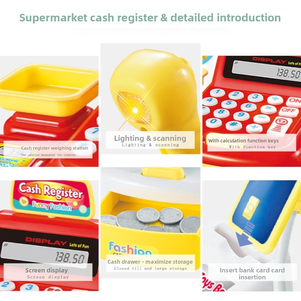 Simulation Role Play Shopping  - Toy Cash Register บทวิจารณ์และราคา