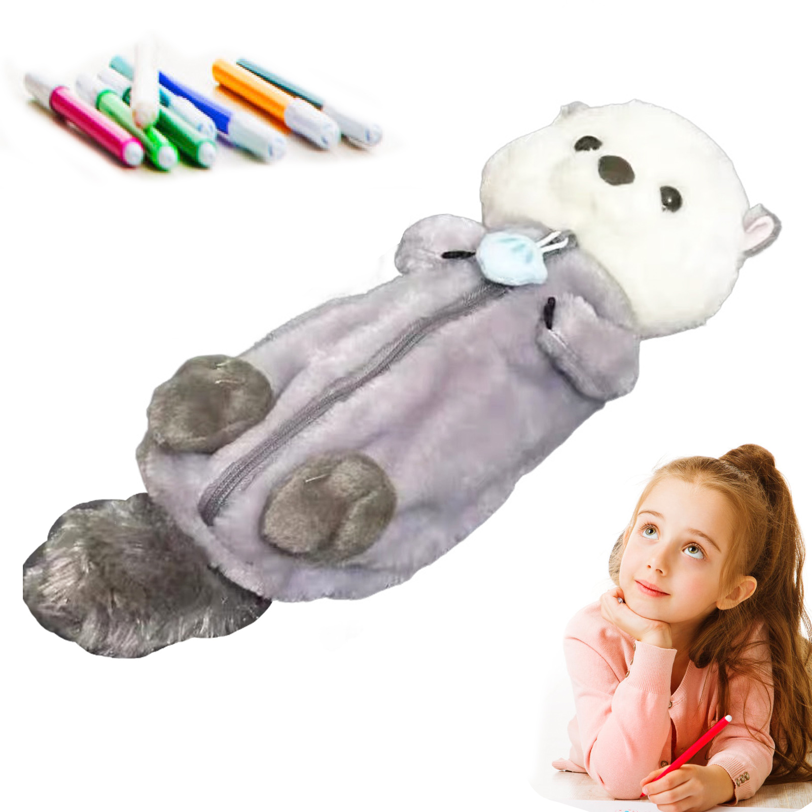 Creative Plush Toy Pencil Case - Kids Toys Bag บทวิจารณ์และราคา
