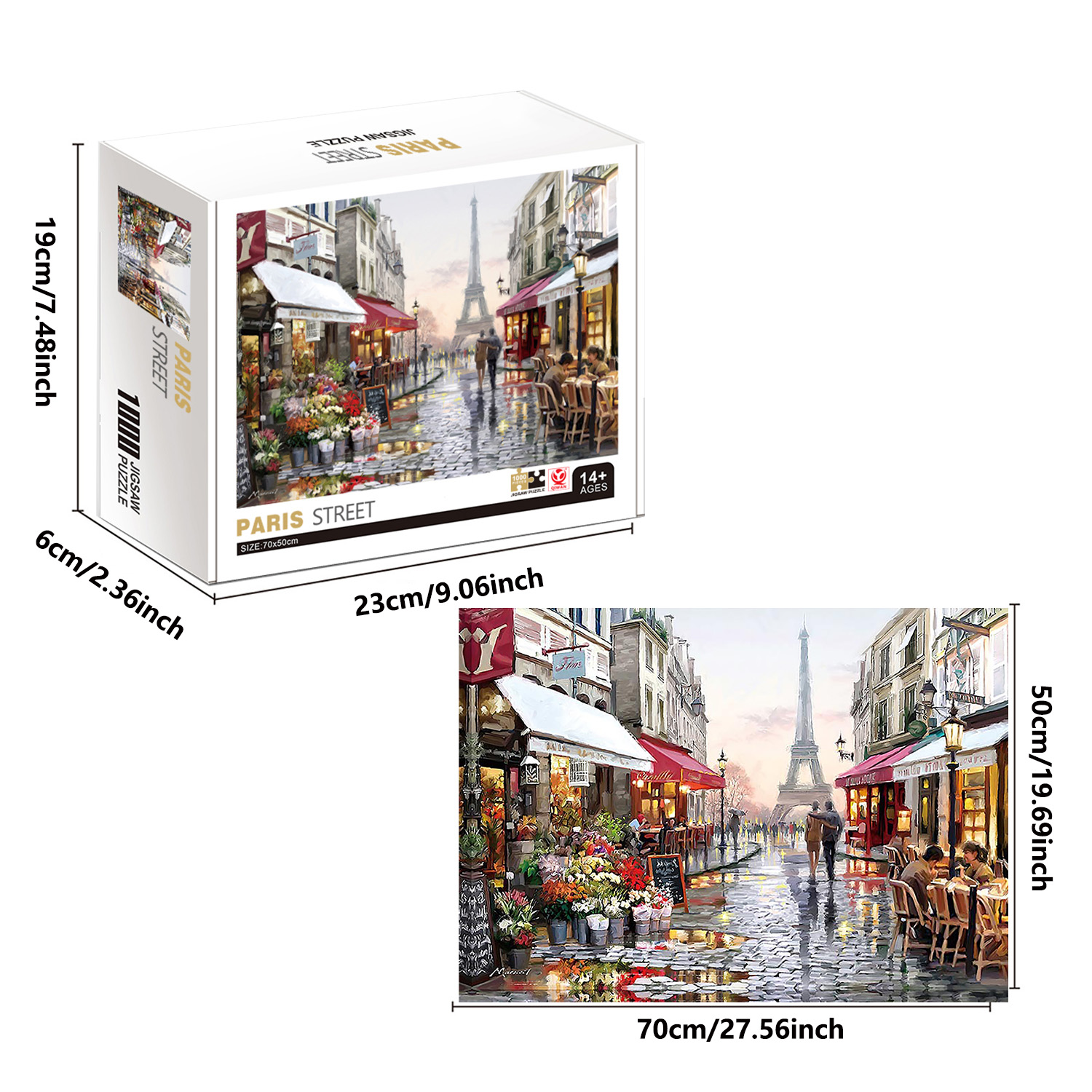 1000 Pieces Paris street Jigsa - Kids Toys Paris บทวิจารณ์และราคา