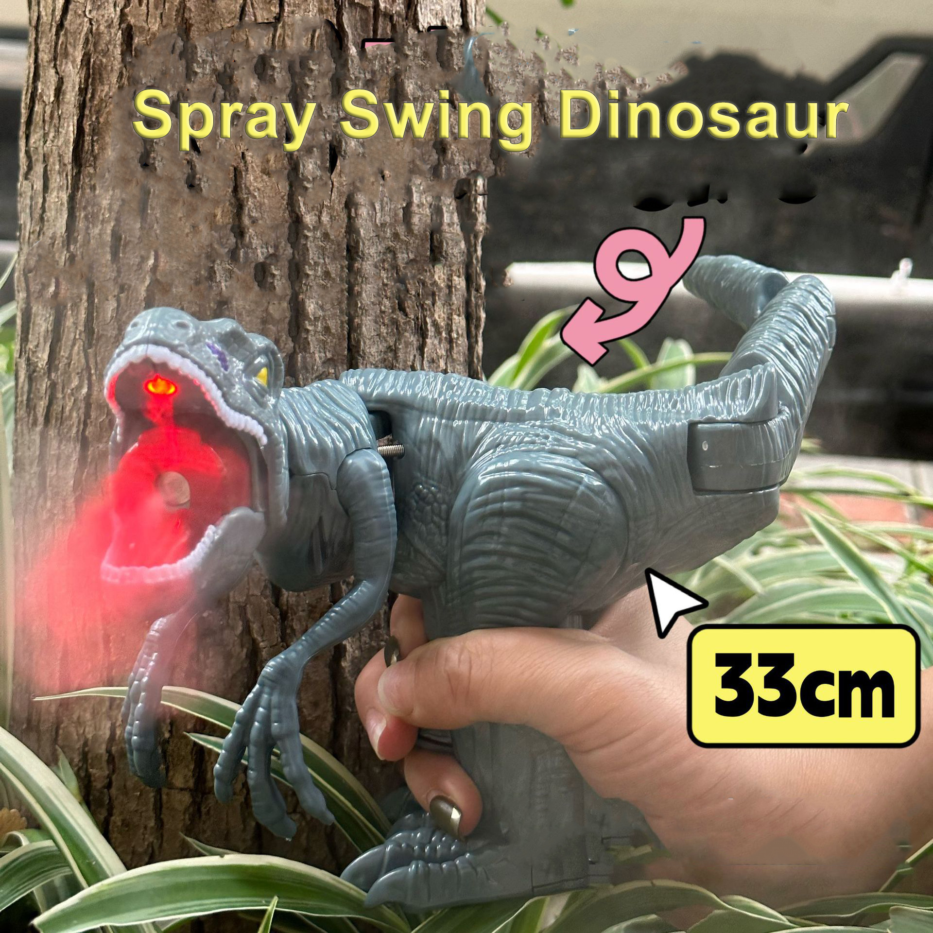 Electric Spray Swing Tyrannosa - Kids Toys Za บทวิจารณ์และราคา