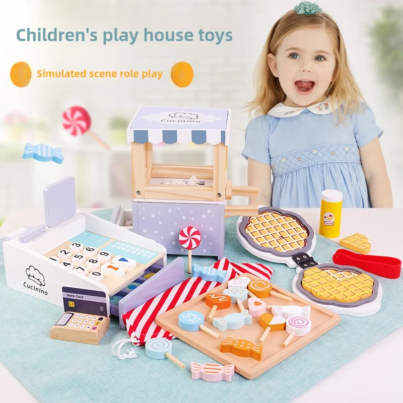 Wooden Kids Cash Register Pret - Toy Cash Register บทวิจารณ์และราคา