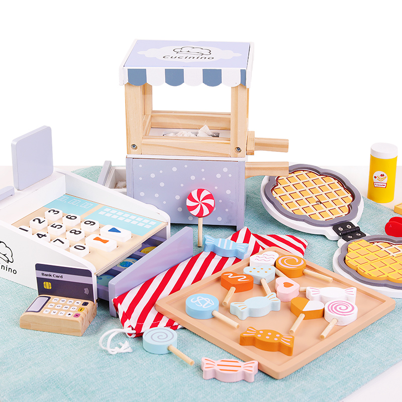 Wooden Kids Cash Register Pret - Toy Cash Register บทวิจารณ์และราคา