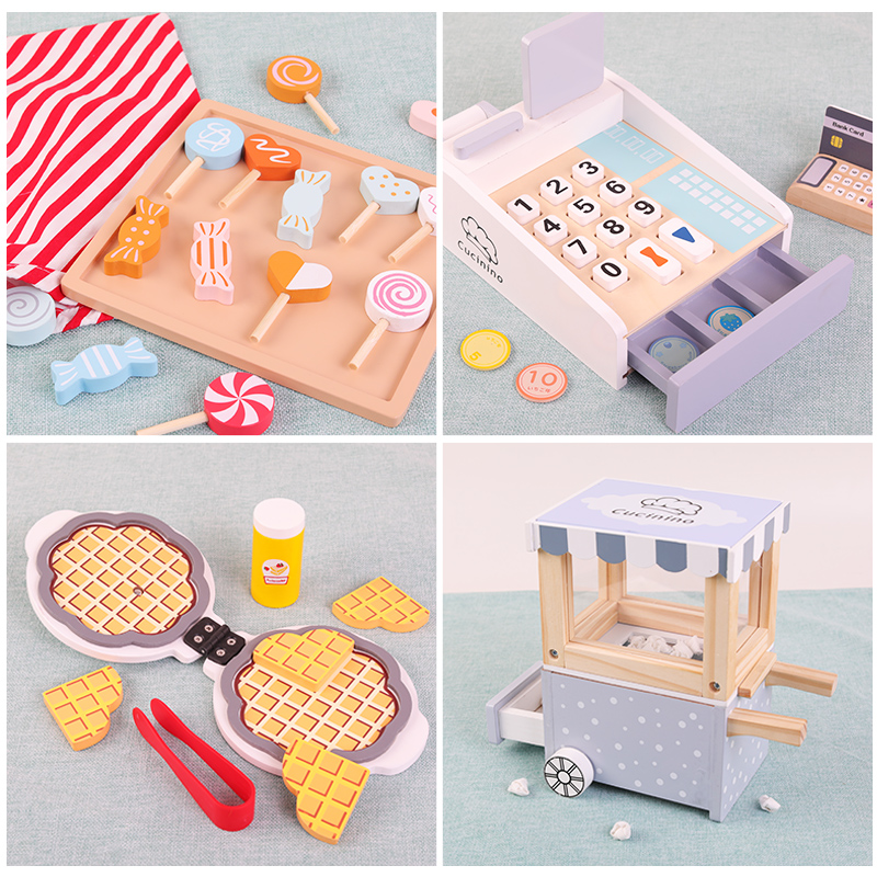 Wooden Kids Cash Register Pret - Toy Cash Register บทวิจารณ์และราคา