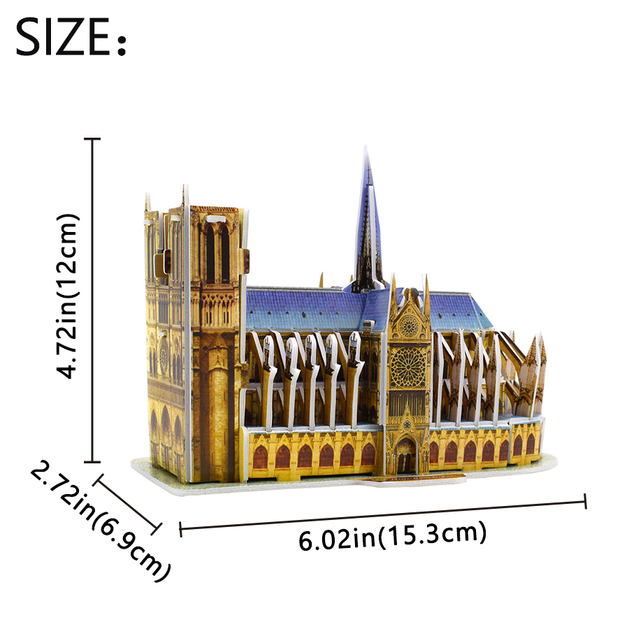 3D Puzzle Notre Dame De Paris  - Kids Toys Paris บทวิจารณ์และราคา