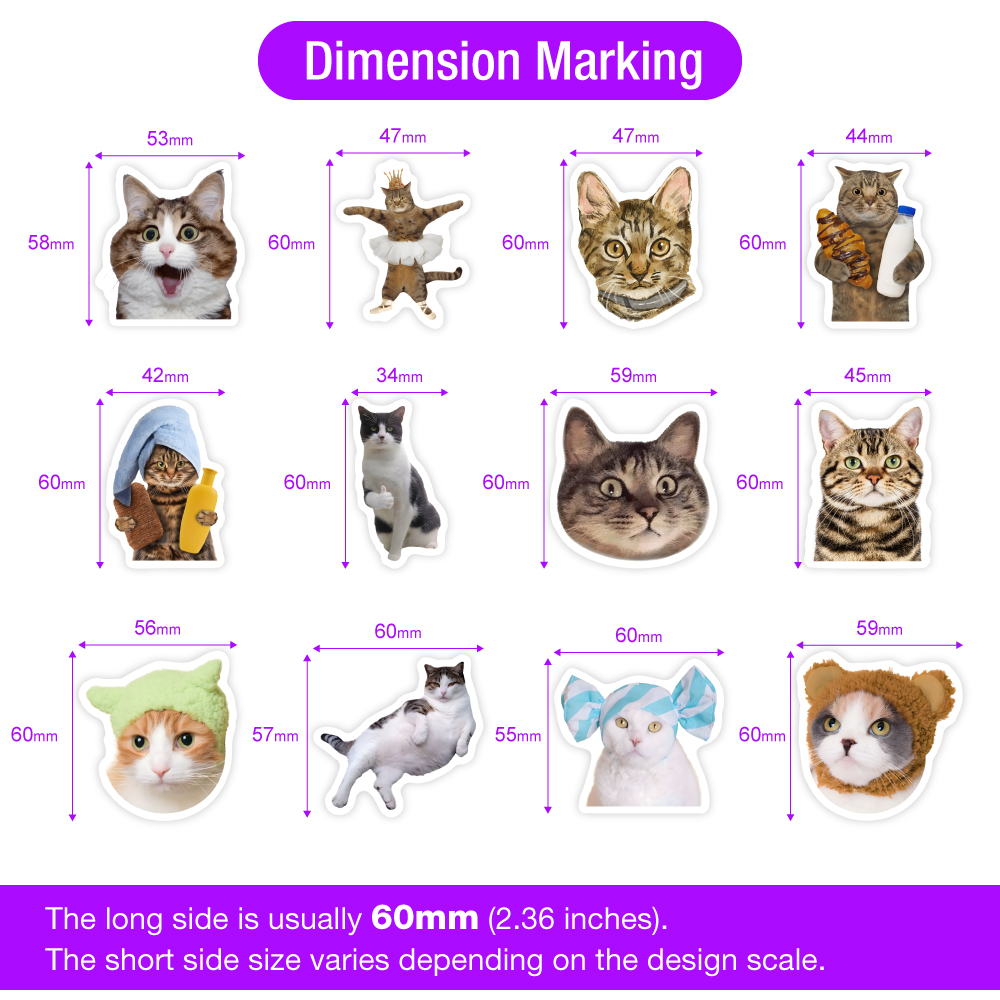 Cute Funny Cat Clipart Sticker - Kids Toys Clipart บทวิจารณ์และราคา