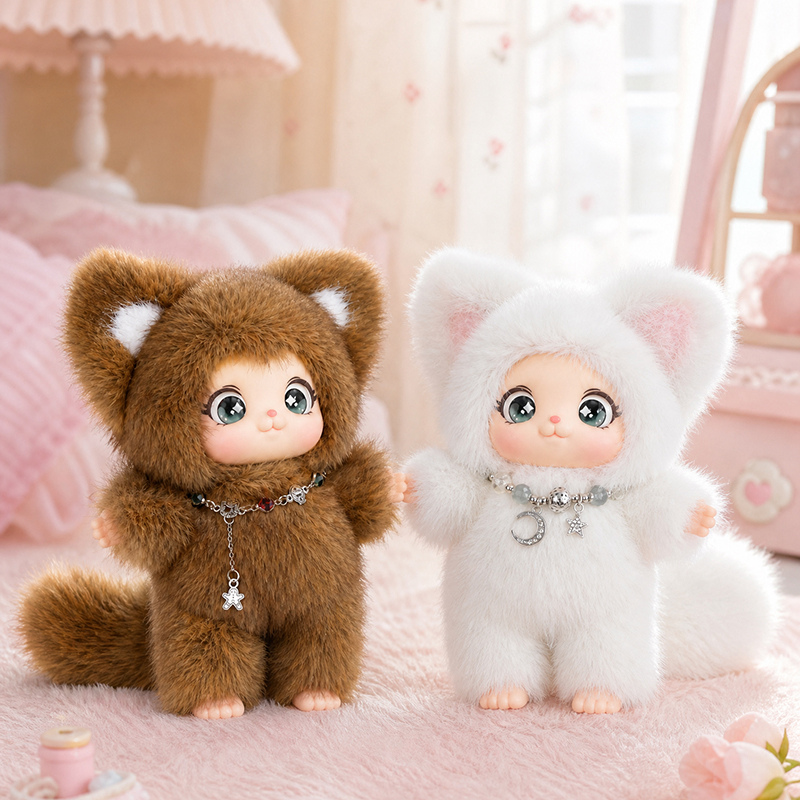 18cm New Cute Family Fox Plush - Kids Toys Bag บทวิจารณ์และราคา