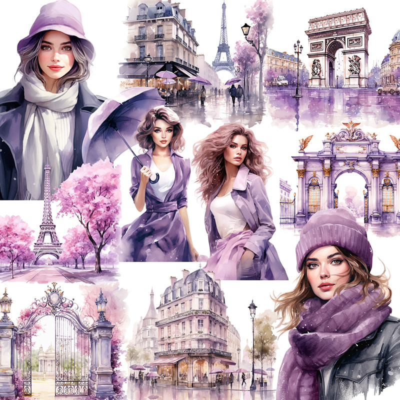 Purple Paris Stickers Crafts A - Kids Toys Paris บทวิจารณ์และราคา