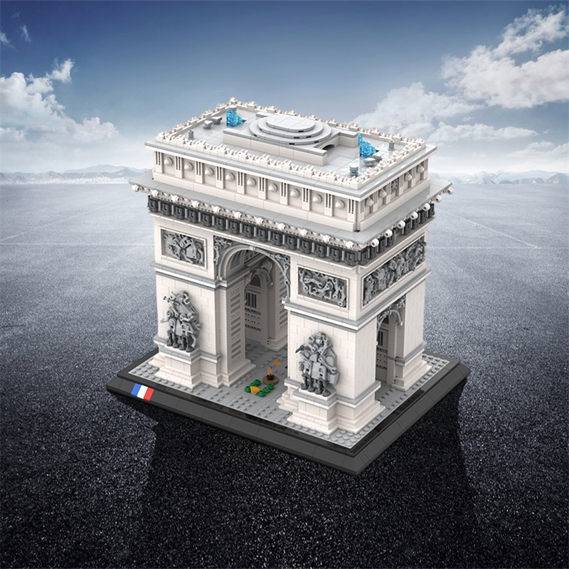 4445PCS Arc de Triomphe Model  - Kids Toys Paris บทวิจารณ์และราคา