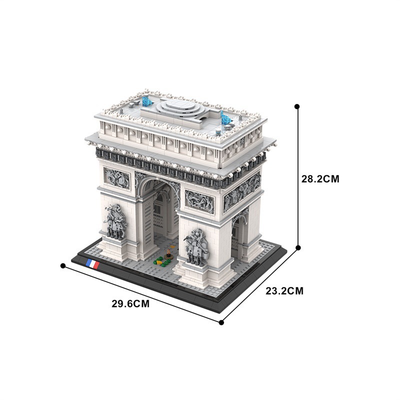4445PCS Arc de Triomphe Model  - Kids Toys Paris บทวิจารณ์และราคา