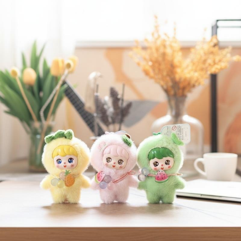 Cute Fruit Plush Doll Keychain - Kids Toys Bag บทวิจารณ์และราคา