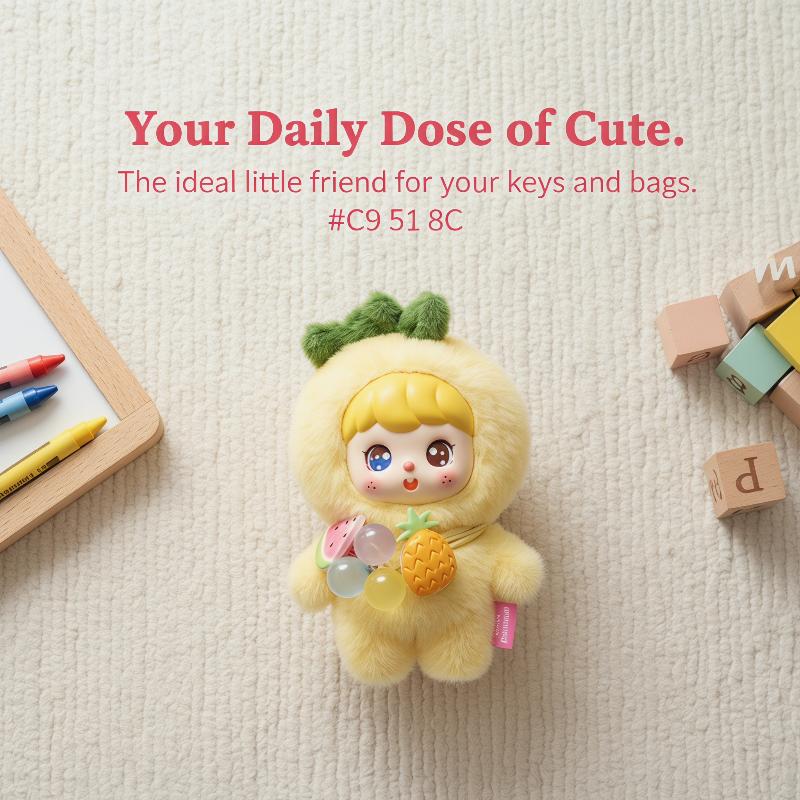 Cute Fruit Plush Doll Keychain - Kids Toys Bag บทวิจารณ์และราคา