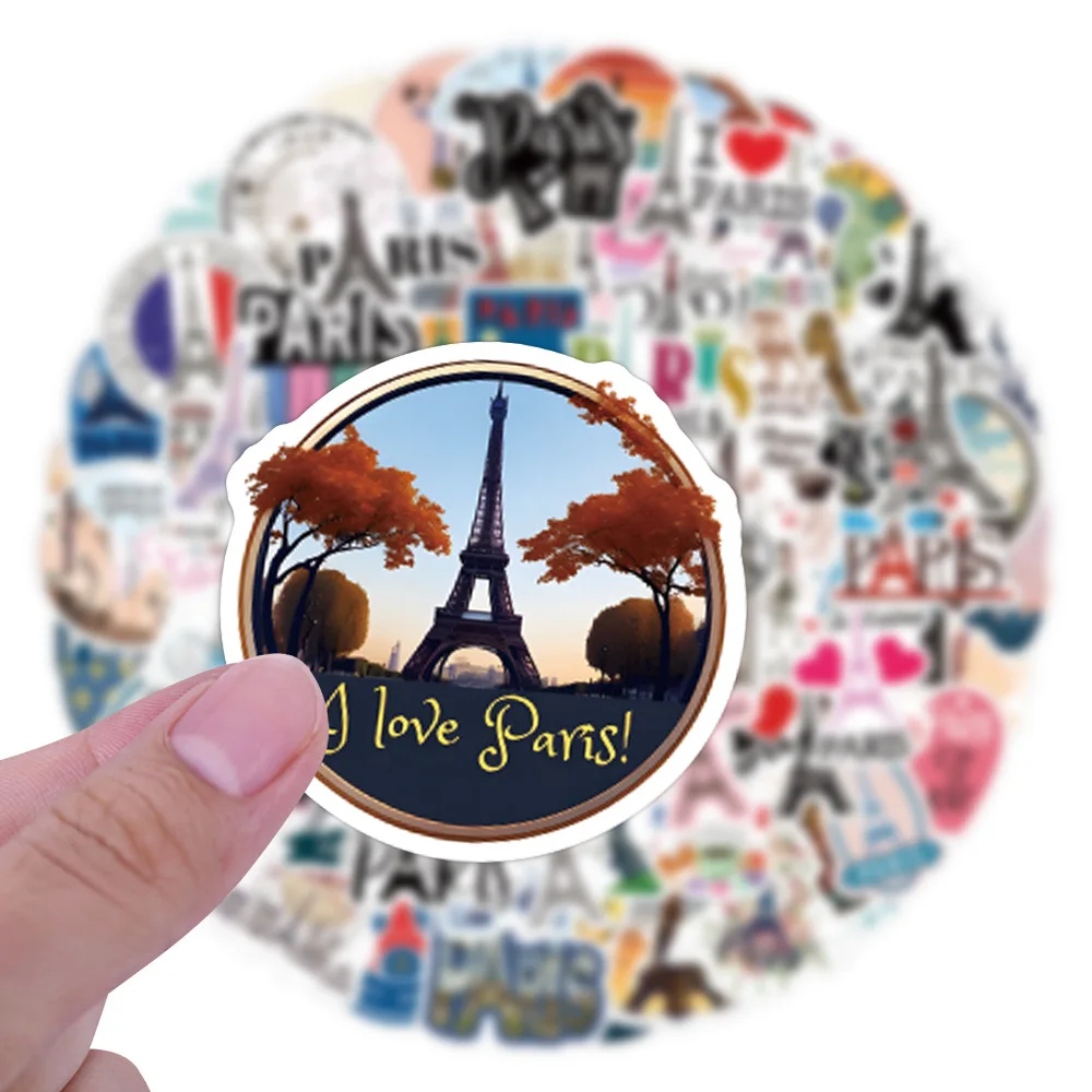 110PCS France Paris Stickers T - Kids Toys Paris บทวิจารณ์และราคา