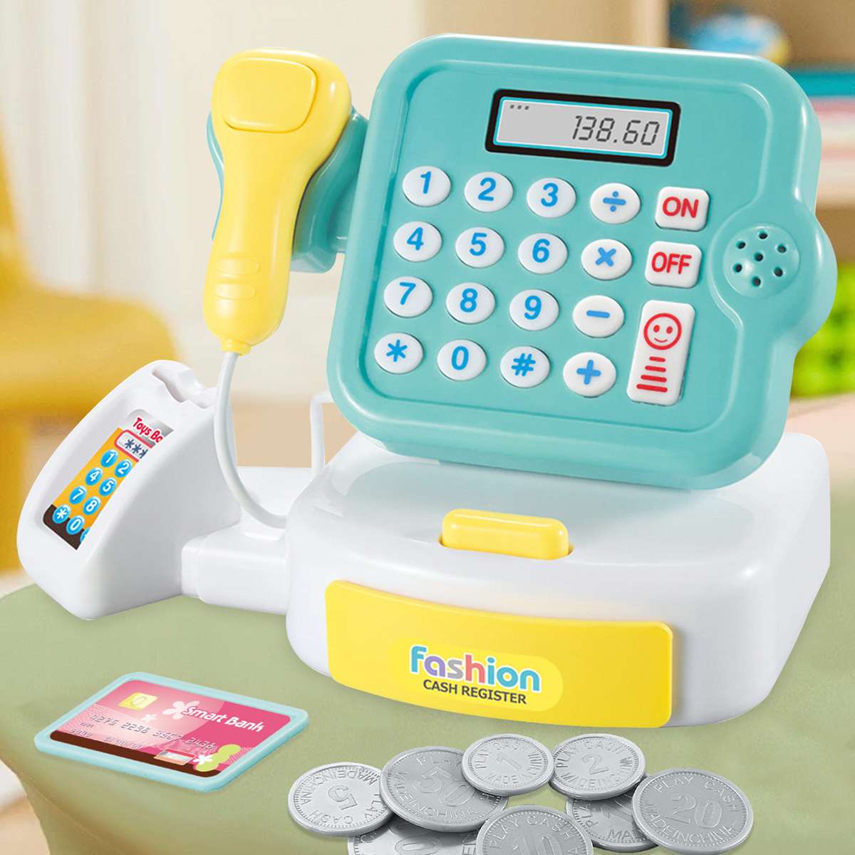 Supermarket Calculator Cash Re - Toy Cash Register บทวิจารณ์และราคา