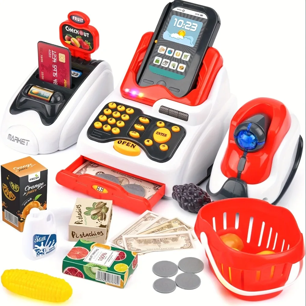 33PCS Toy Cash Register for Ki - Toy Cash Register บทวิจารณ์และราคา